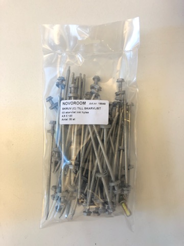 SKRUV SKARVLIST 4,8x120 TILL 50mm TAK 50st