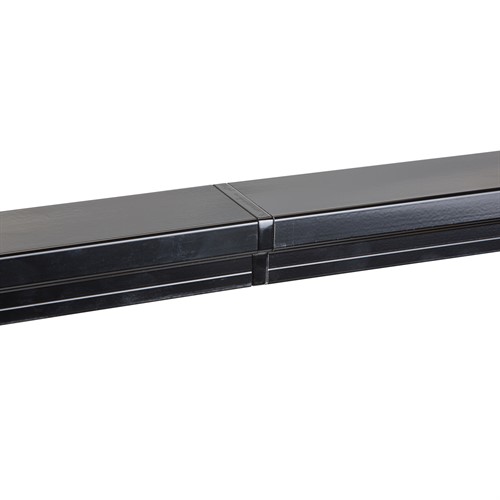 Aluminiumhandledare svart 1m