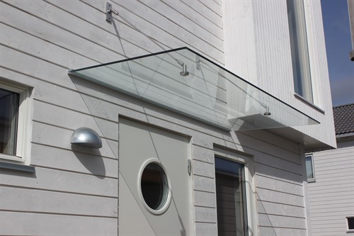 Entretak klarglas 1500x1100mm Syrafasta Stålkonsoler